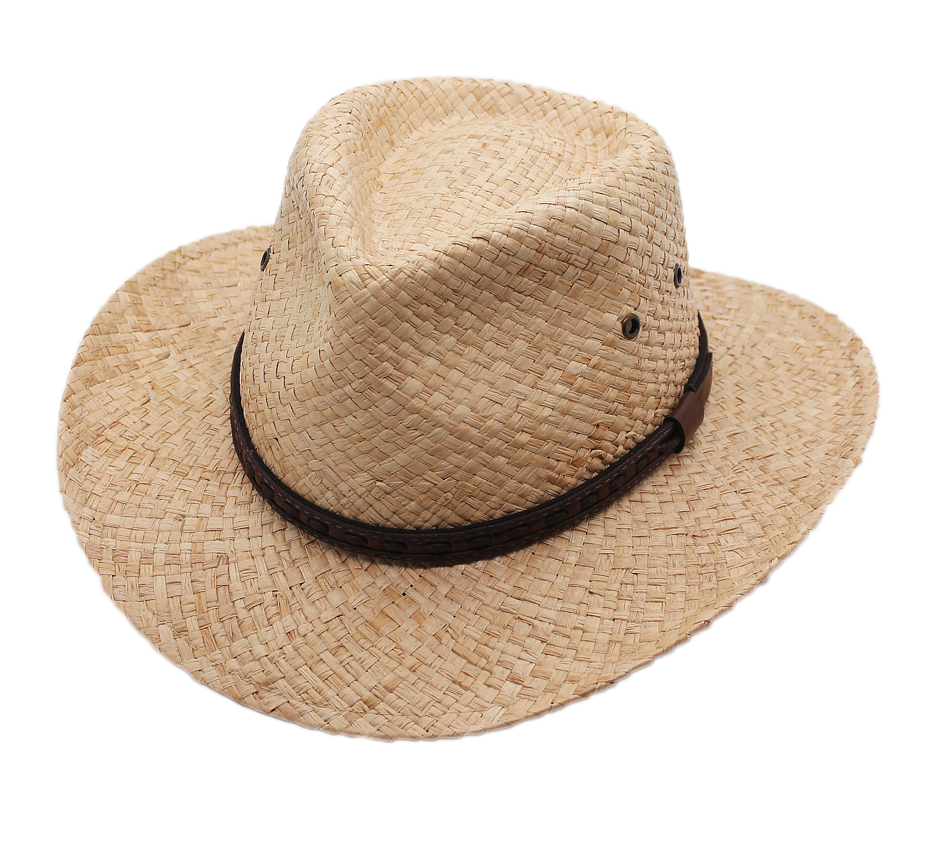 Silver Canyon Mens Chandler Raffia Straw Western Cowboy Fedora Sun Hat –  Silver Canyon Boot and Clothing Company