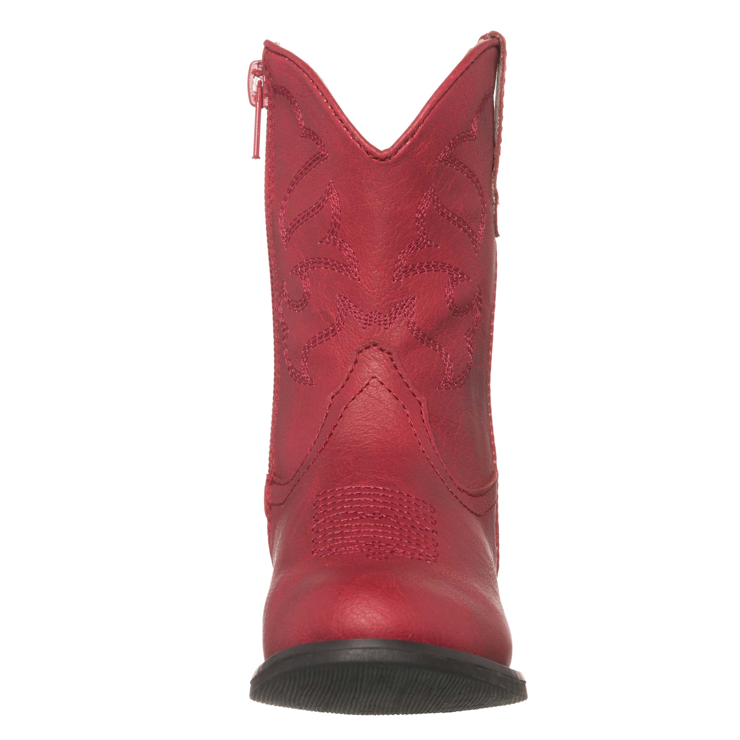 Children Western Kids Cowboy Boot | Toddler Monterey Red for Girls by Silver Canyon