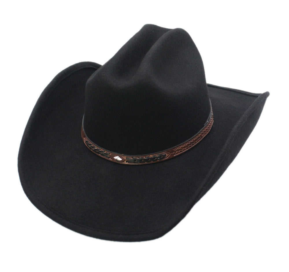 Men’s Wool Cowboy Hat Cody Shapeable Western Felt Hats By Silver Canyon