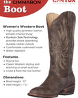 Women's Western White Cowboy Boot Cimmaron Country Round Toe by Silver Canyon