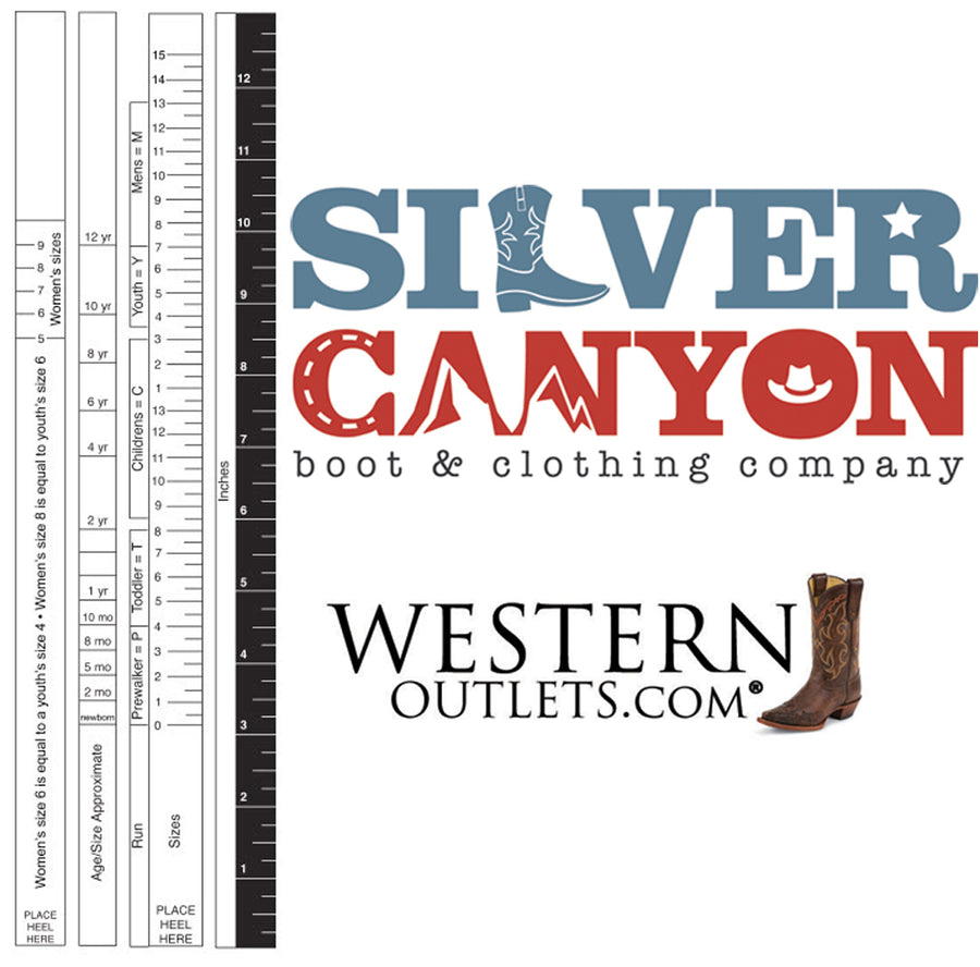Silver Canyon Boys Children Monterey Western Cowboy Boot - Distressed Brown