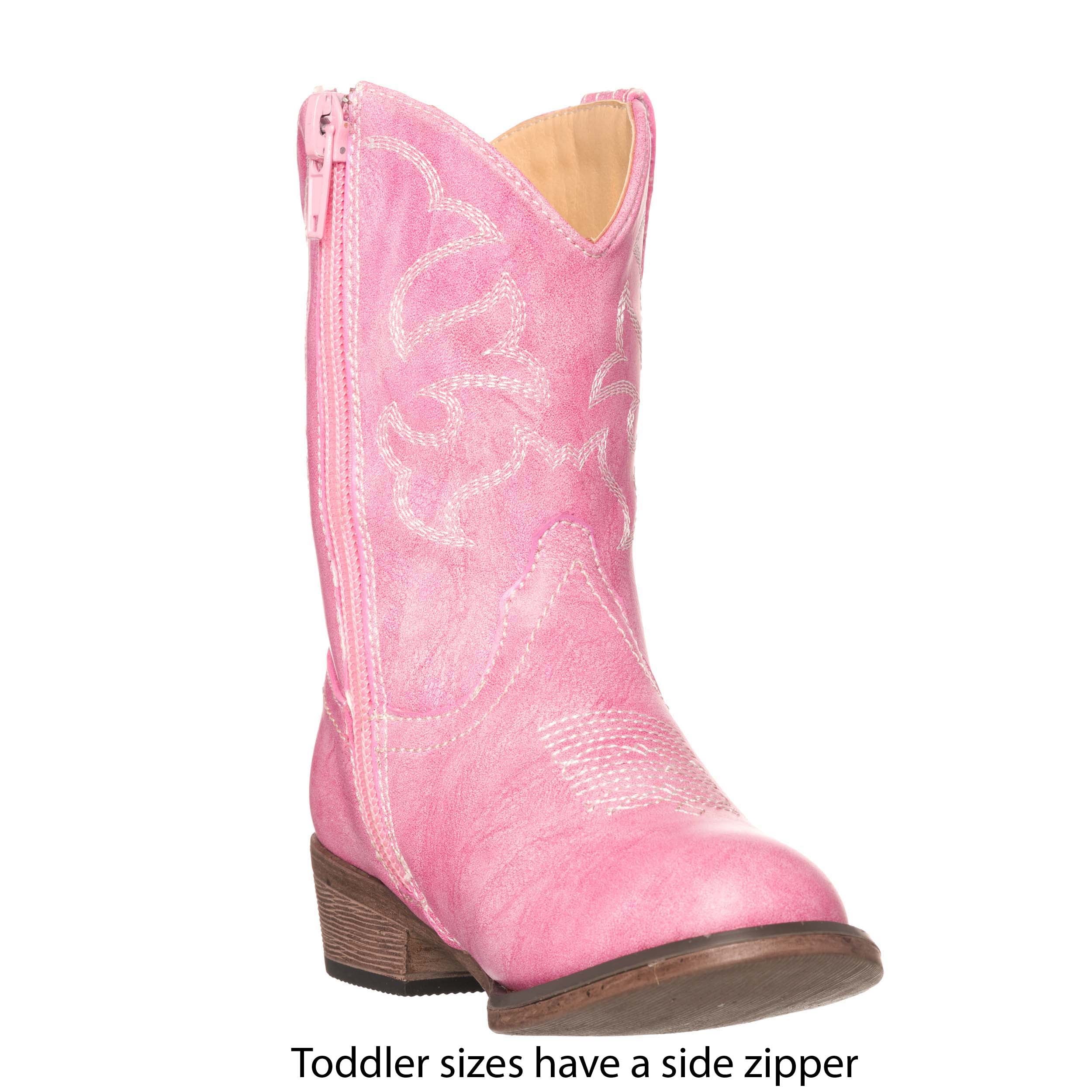 Children Western Kids Cowboy Boot | Toddler Monterey Pink for Girls by Silver Canyon