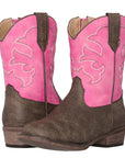 Children Western Kids Cowboy Boot | Toddler Monterey Pink Brown for Girls by Silver Canyon