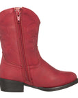 Children Western Kids Cowboy Boot | Toddler Monterey Red for Girls by Silver Canyon
