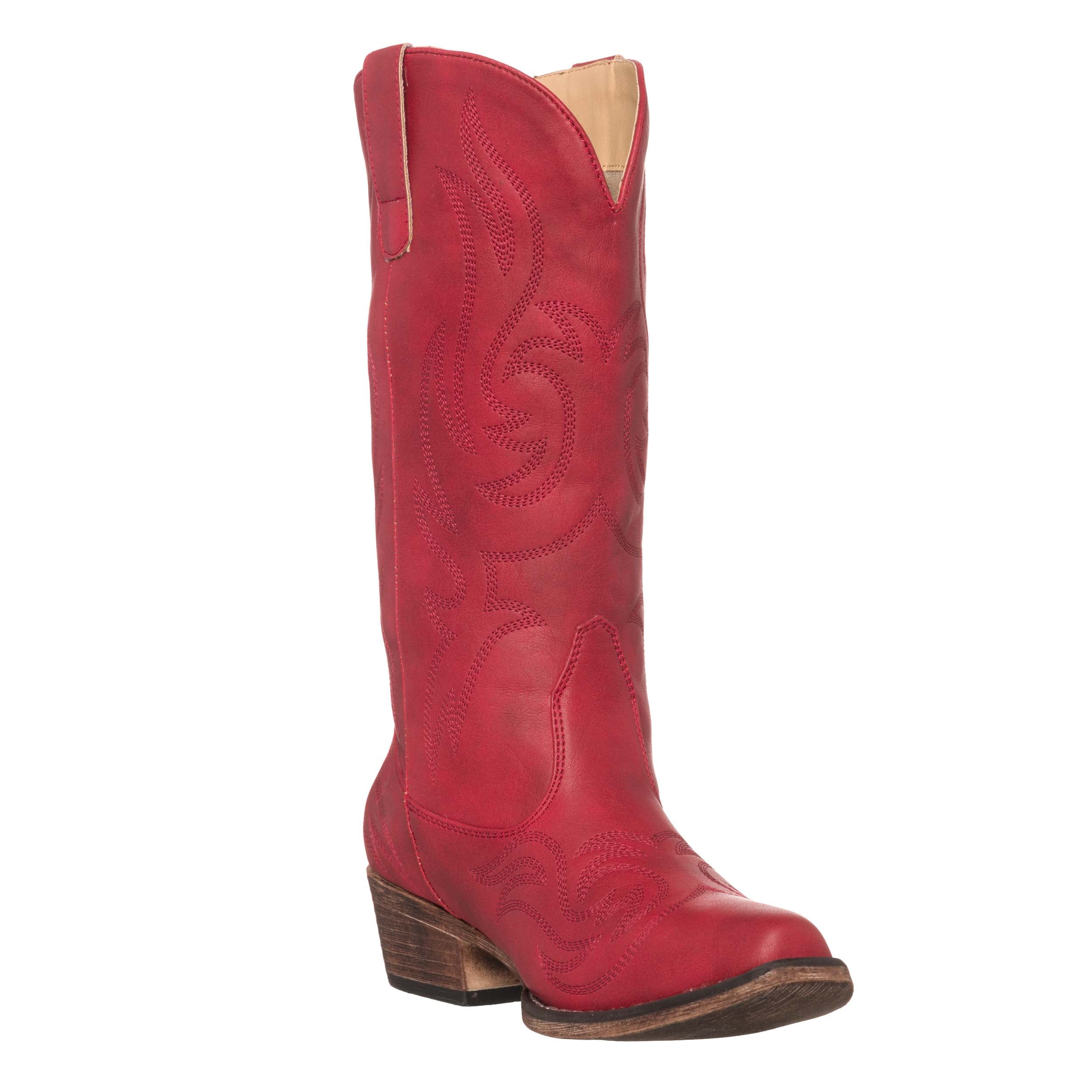 Women&#39;s Western Cowgirl Cowboy Boot | Red Reno Square Snip Toe
