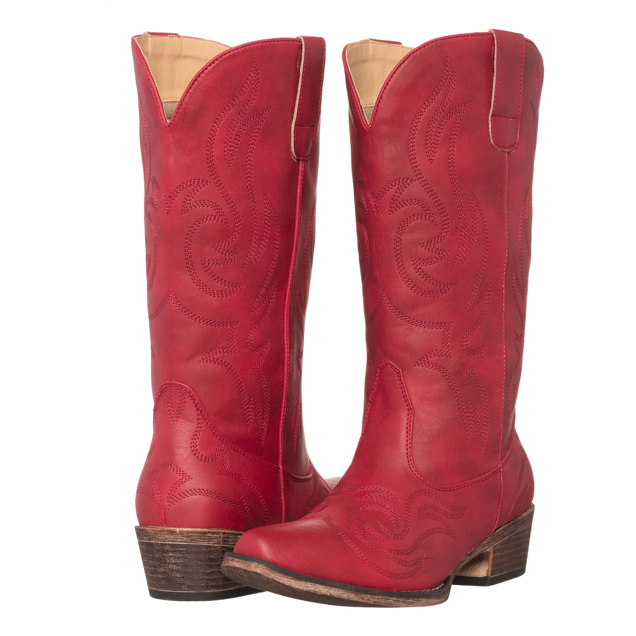 Women&#39;s Western Cowgirl Cowboy Boot | Red Reno Square Snip Toe