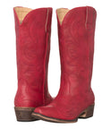Women's Western Cowgirl Cowboy Boot | Red Reno Square Snip Toe