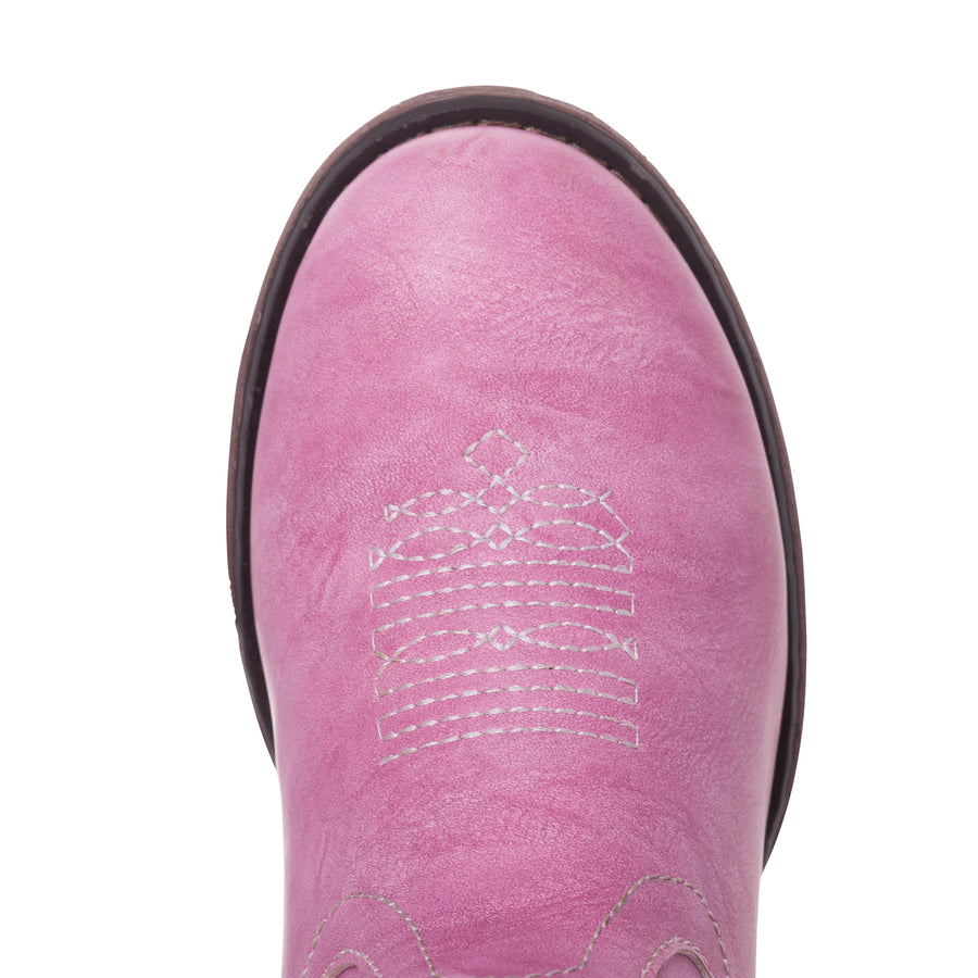 Children Western Kids Cowboy Boot | Youth Monterey Pink for Girls by Silver Canyon