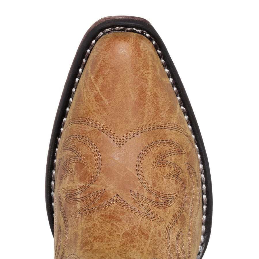 Women's Western Cowgirl Cowboy Boot | Tan Reno Square Snip Toe by Silver Canyon