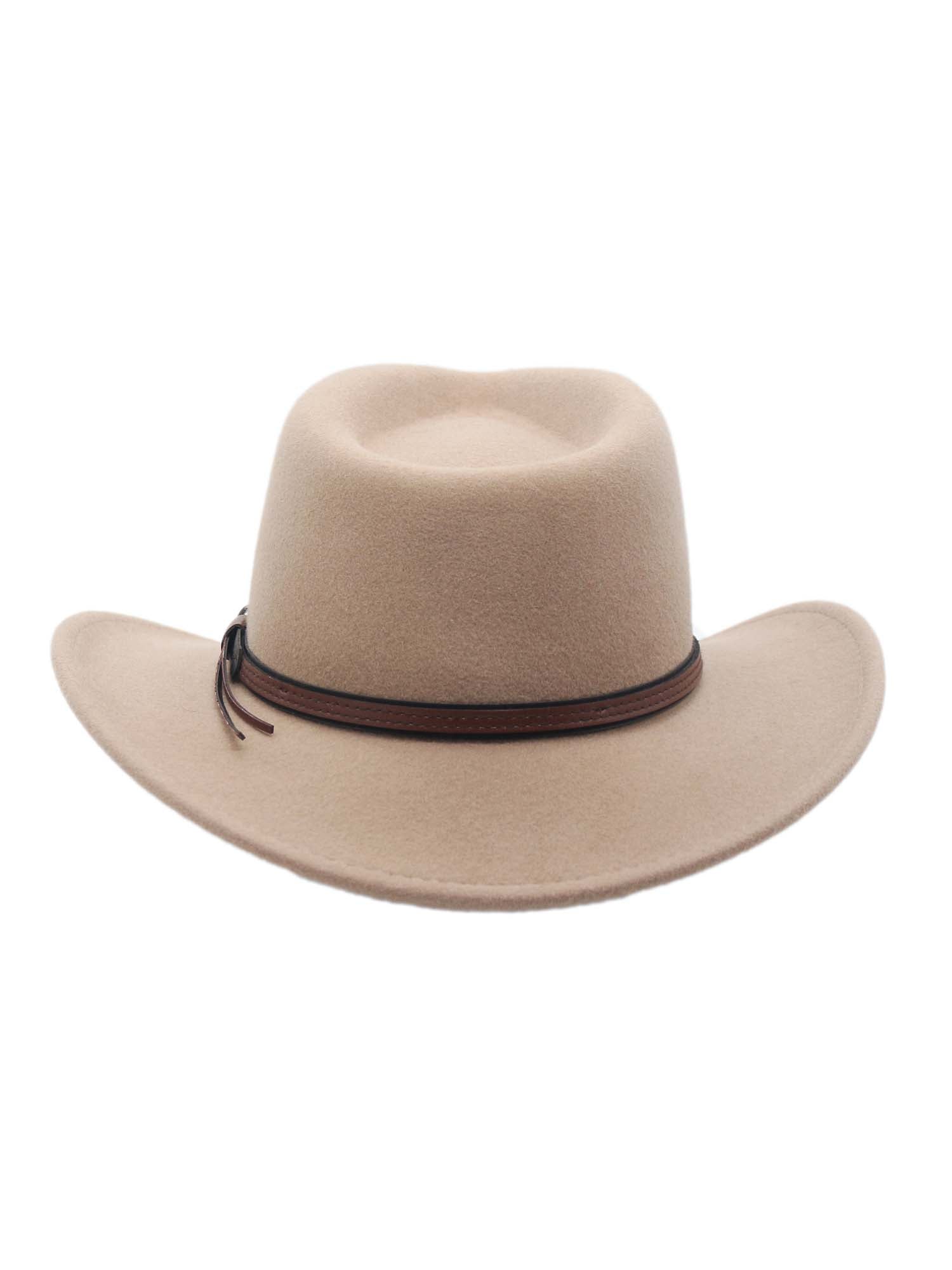 Denver Crushable Wool Felt Outback Western Style Cowboy Hat by Silver Canyon