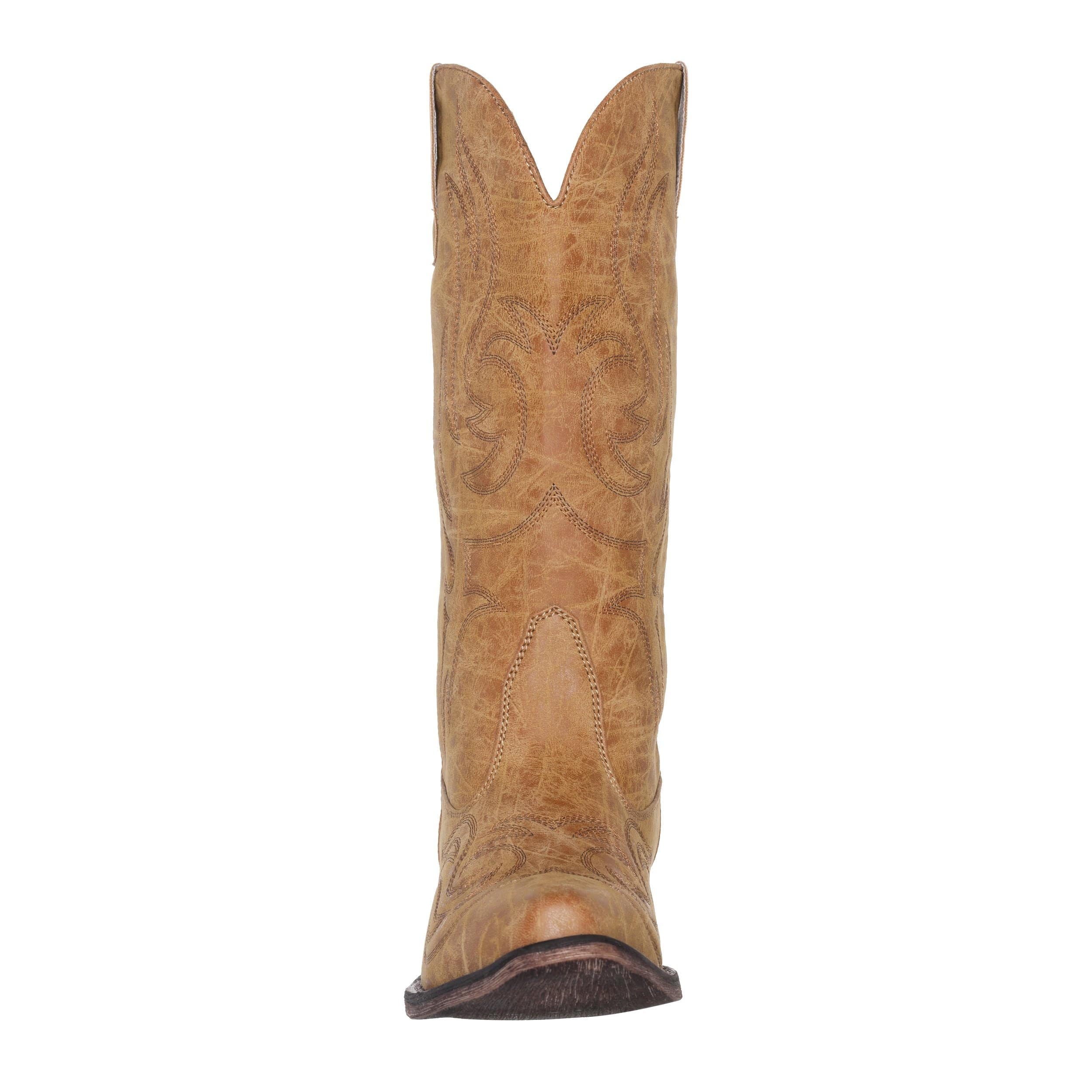 Women&#39;s Western Cowgirl Cowboy Boot | Tan Reno Square Snip Toe by Silver Canyon