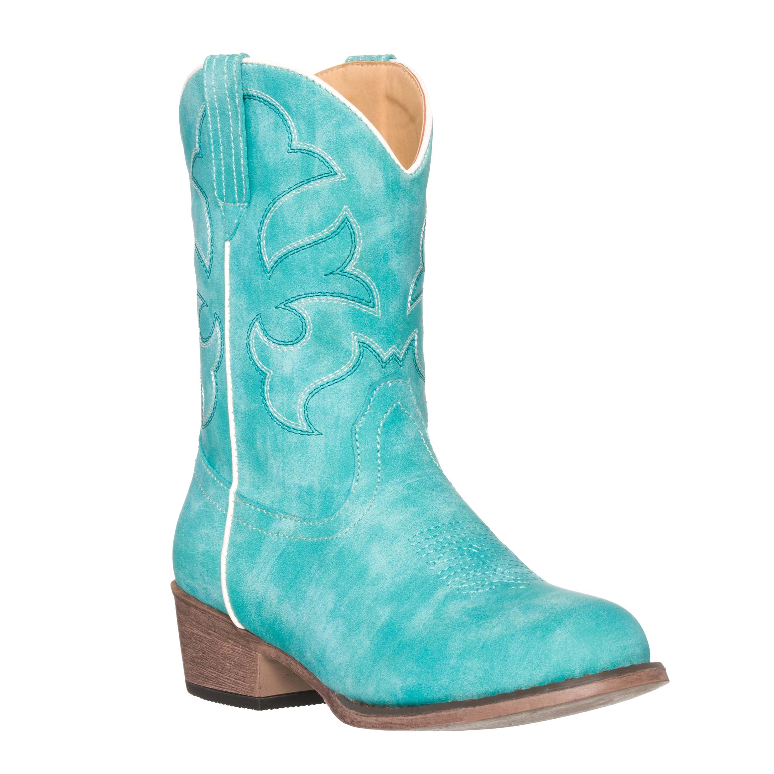 Children Western Kids Cowboy Boot | Monterey Turquoise for Girls by Silver Canyon