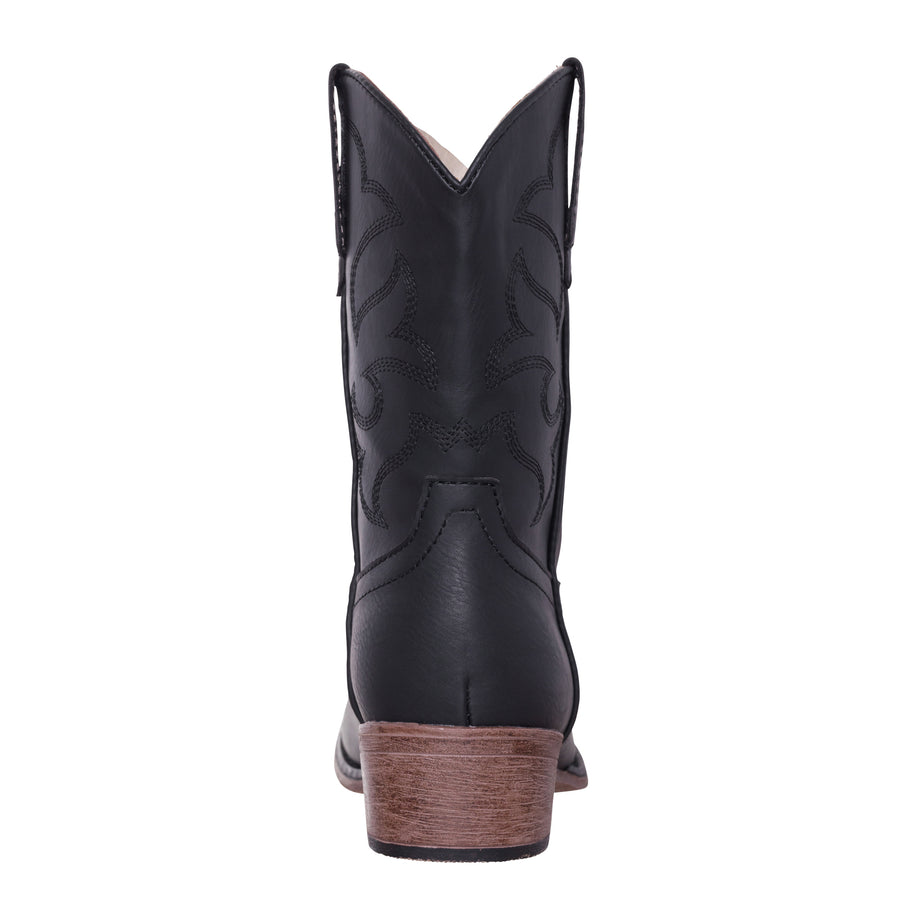 Children Western Kids Cowboy Boot | Youth Monterey Black for Boys and Girls by Silver Canyon