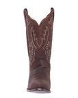 Silver Canyon Womens Stampede Distressed Brown Snip Toe Western Cowboy Boot