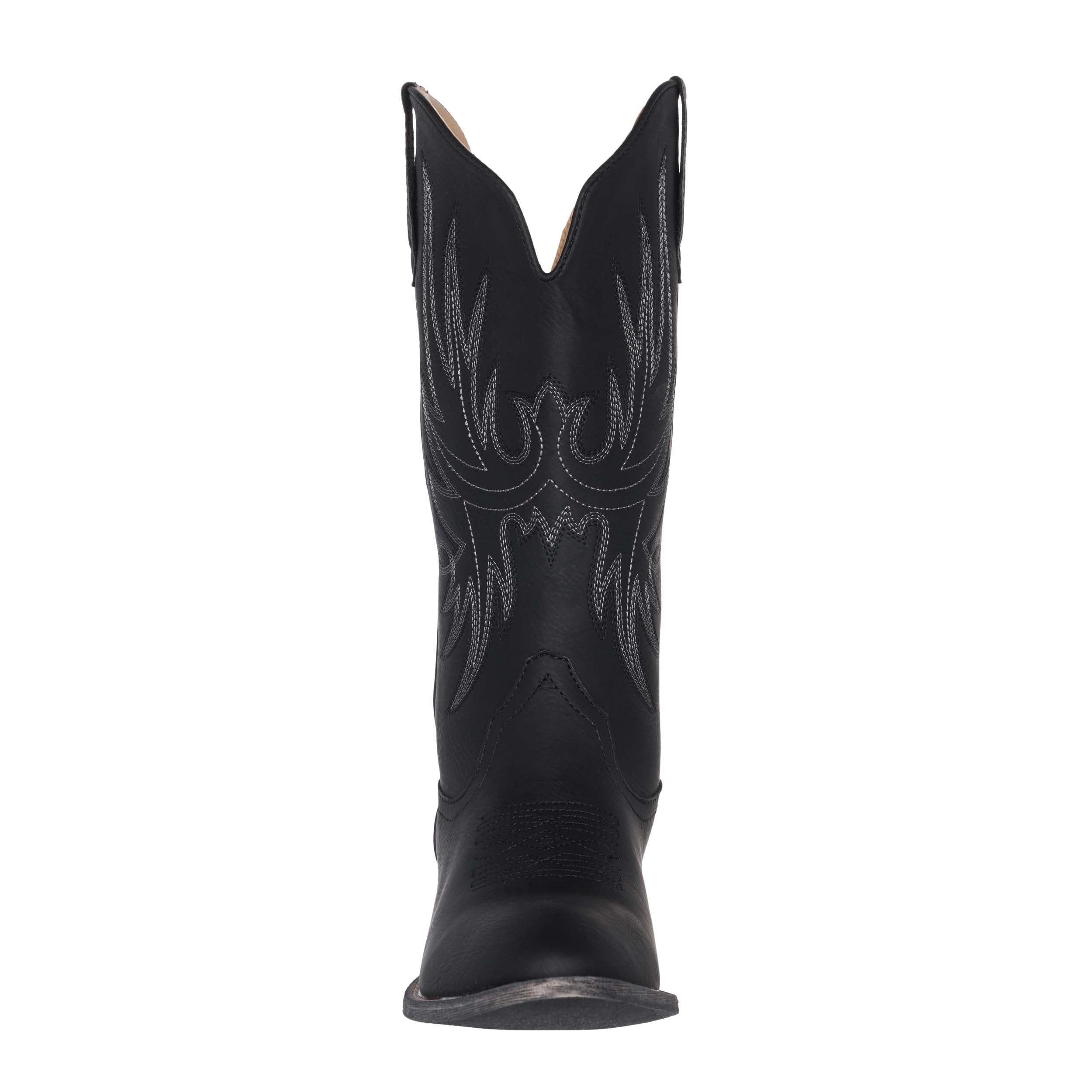 Women&#39;s Western Cowgirl Cowboy Boot | Black Cimmaron Round Toe by Silver Canyon