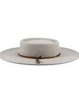 Silver Canyon Women’s Gambler Telescope Wool Felt Water Repellent Crushable Wide Brim Silver Western Hat
