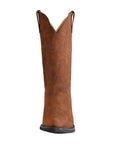 Mens Western Leather Cowboy Boots, Duke Heritage Round Toe by Silver Canyon, Oak Brown