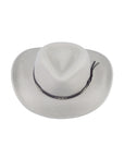Santa Fe Crushable Wool Felt Outback Western Style Cowboy Silver Hat by Silver Canyon