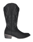Women's Western Cowgirl Cowboy Boot | Black Dallas Pointed Toe by Silver Canyon