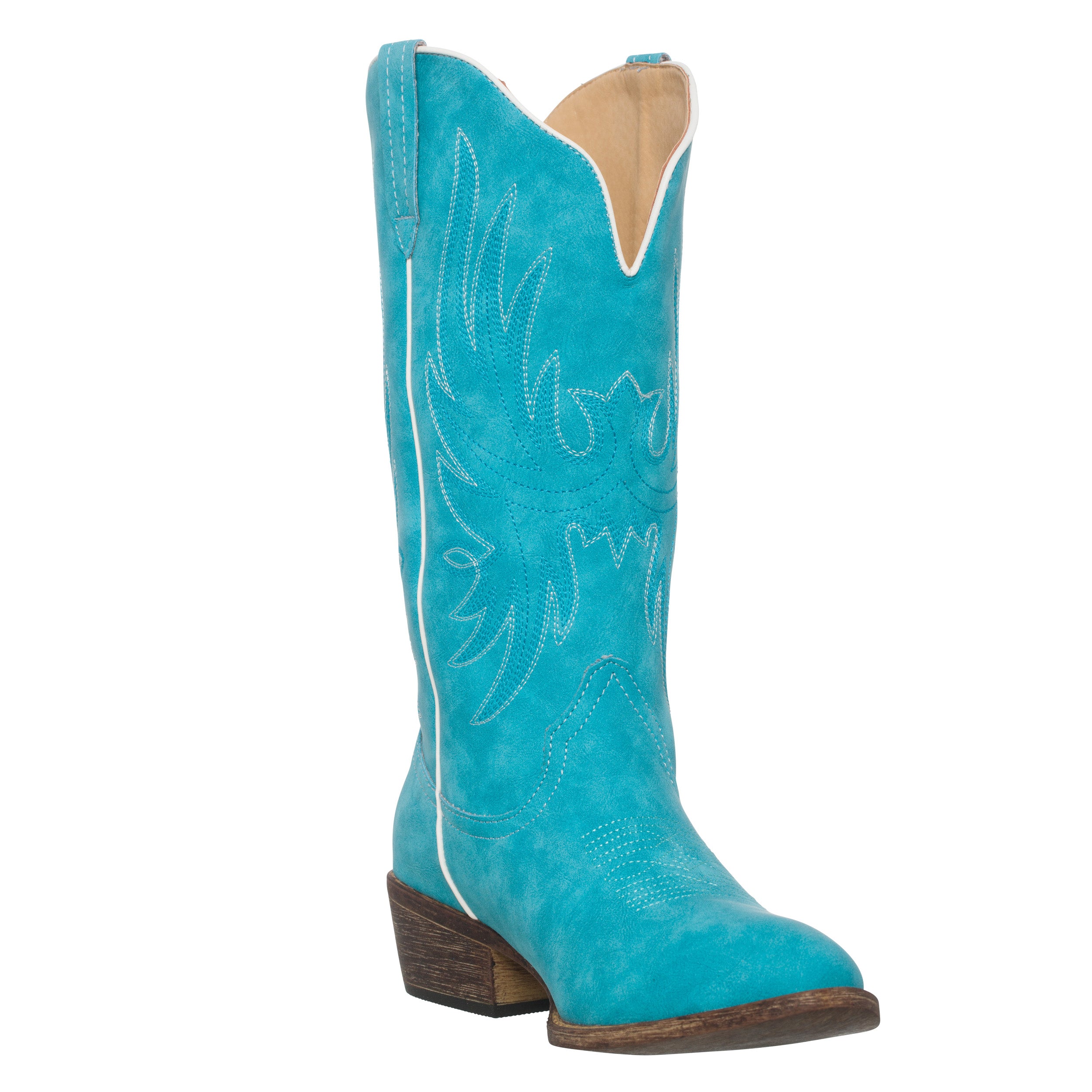 Women&#39;s Western Turquoise Cowboy Boot Cimmaron Country Round Toe by Silver Canyon