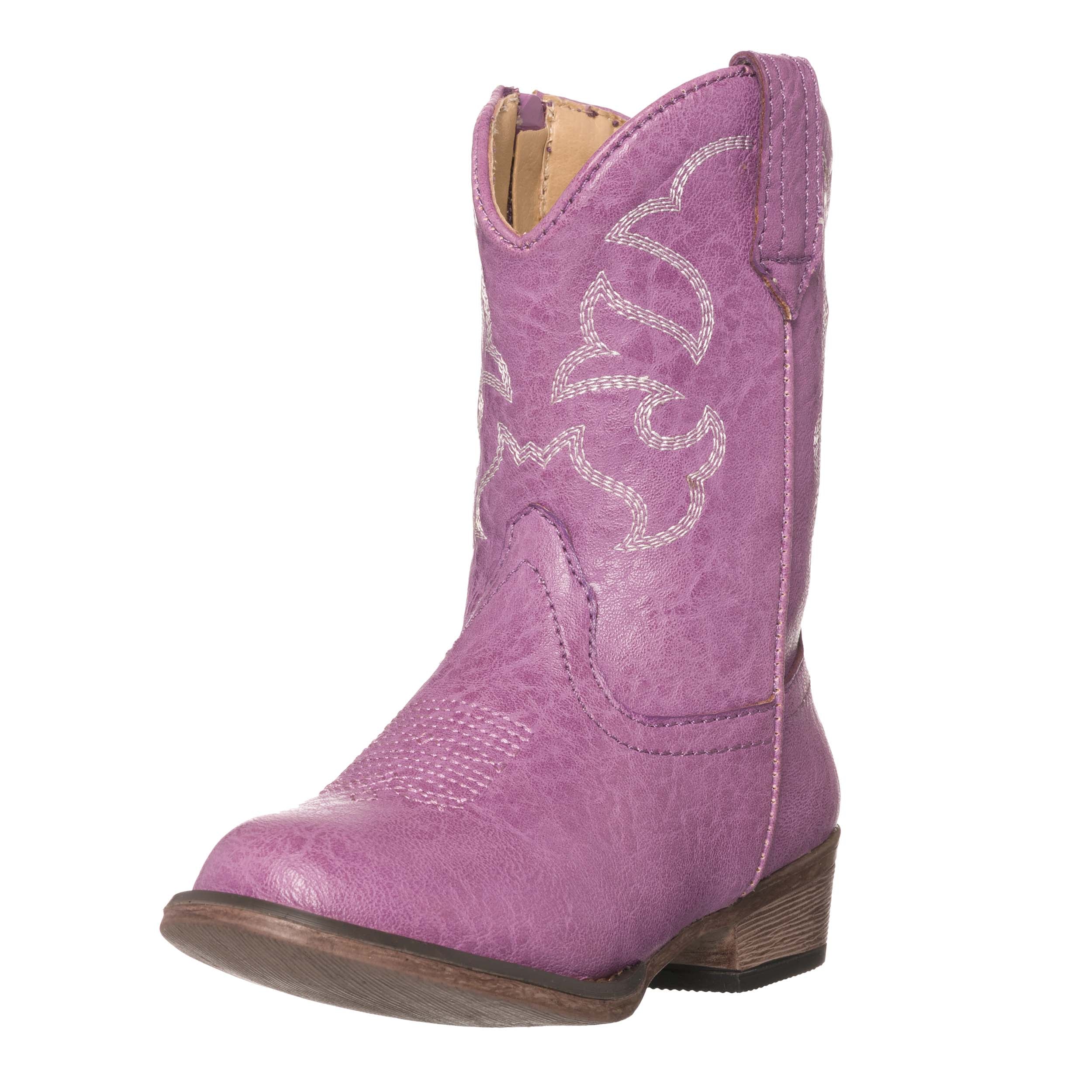 Children Western Kids Cowboy Boot | Toddler Monterey Purple for Girls by Silver Canyon