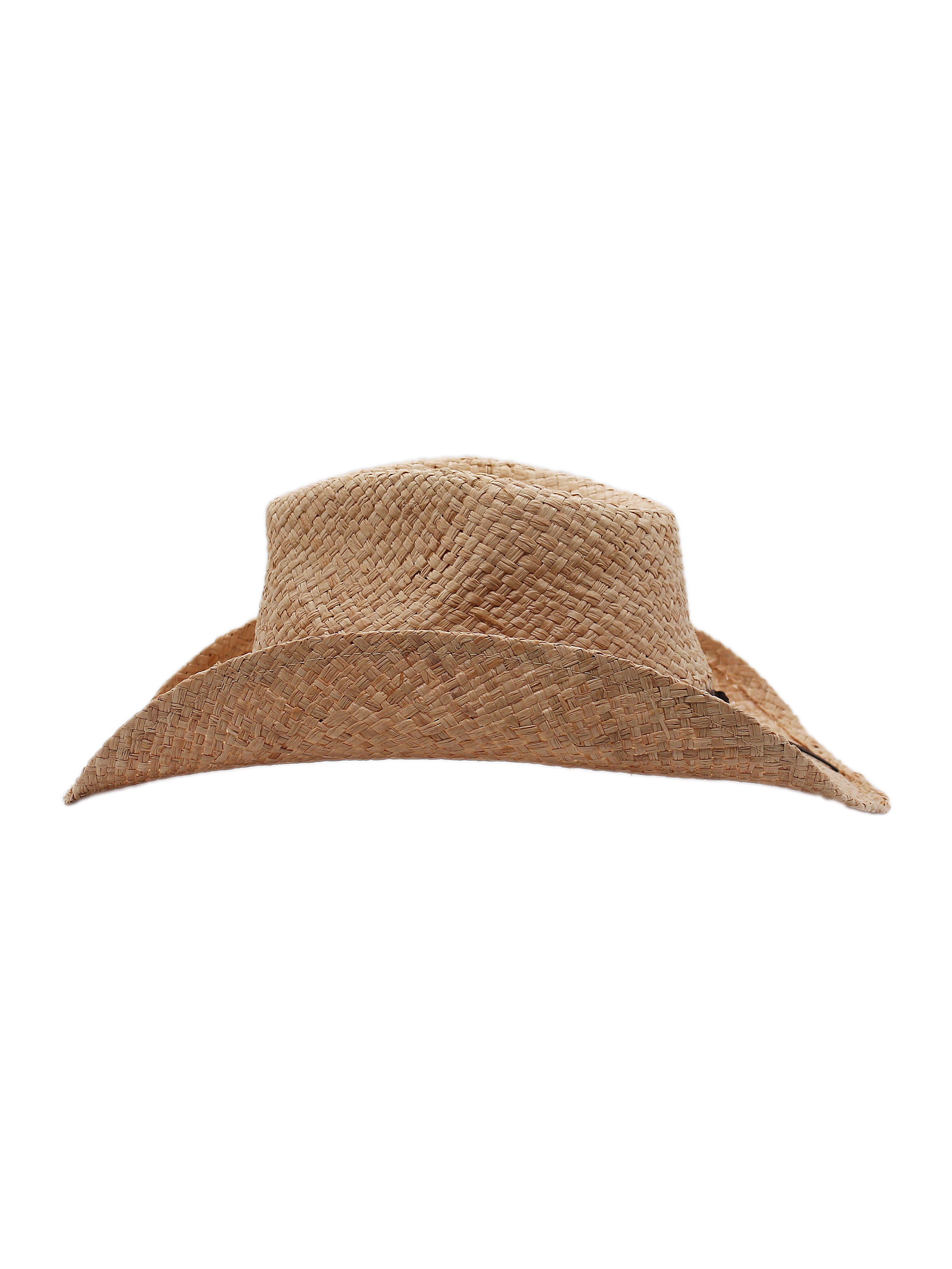 Silver Canyon Men&#39;s Winslow Raffia Straw Western Cowboy Summer Sun Hat - Natural